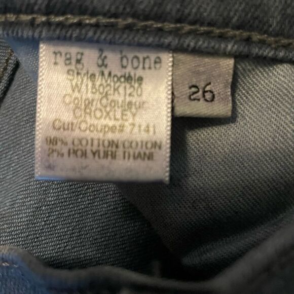 RAG & BONE Croxley jeans skinny 26 - Picture 4 of 6